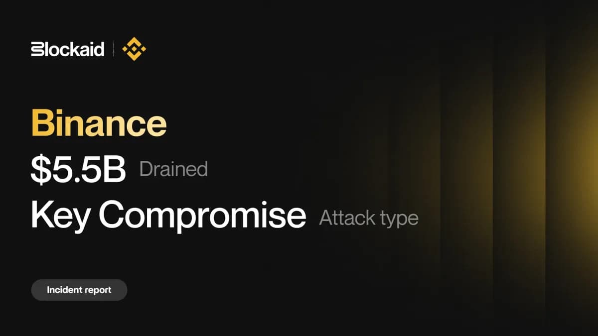 Binance Incident Report