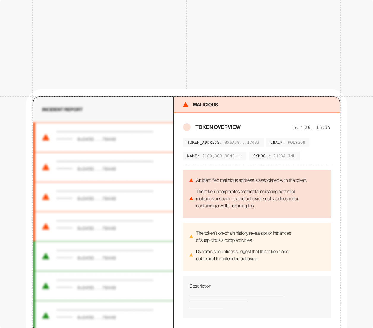 Token Overview Page